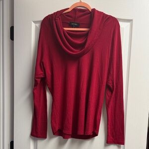 Karen Kane Deep Red Cowl Neck Sweater